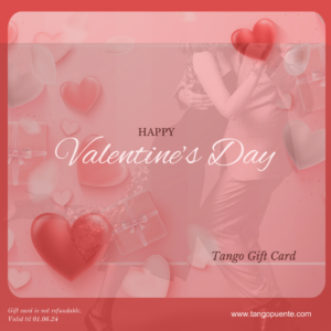 Valentine's Day tango gift card