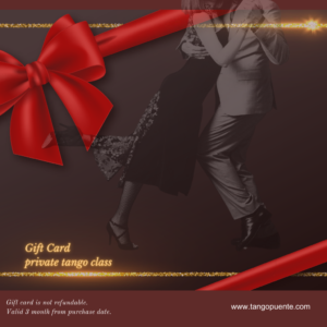 Private tango class gift card